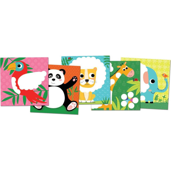 Jeu créatif - Tableaux feutrine à décorer - 6 tableaux - Dès 3 ans - Activité manuelle