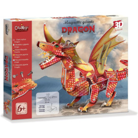 photo-Maquette - Dragon - Articulée - Montage facile sans colle - Dès 6 ans - Activité manuelle