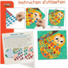 Jeu créatif - Mosaïque à coller - 6 tableaux à créer - Dès 3 ans - Loisirs créatifs enfant