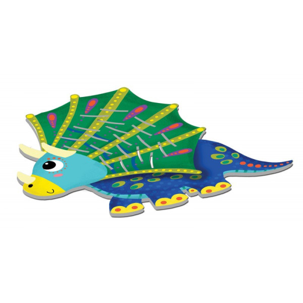 Jeu créatif - Stickers à coller - 3 dinosaures à décorer - Dès 3 ans - Loisirs créatifs enfant