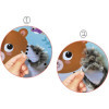 Jeu créatif - Cartes à décorer avec de la laine - 5 modèles animaux - Dès 3 ans - Activité manuelle