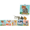 Jeu créatif - Cartes à décorer avec de la laine - 5 modèles animaux - Dès 3 ans - Activité manuelle