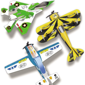 Maquettes - Avions à construire et décorer - Montage facile - Dès 6 ans - Activité manuelle