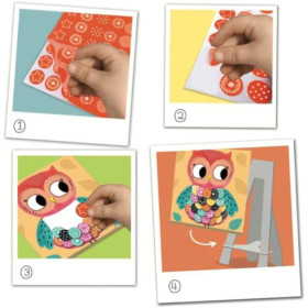 Jeu créatif - Tableaux feutrine à décorer - 6 tableaux - Dès 3 ans - Activité manuelle