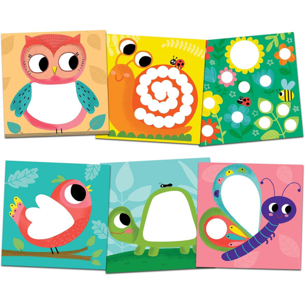 Jeu créatif - Tableaux feutrine à décorer - 6 tableaux - Dès 3 ans - Activité manuelle