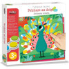 photo-Peinture au doigt - Dès 3 ans - 6 tableaux à décorer + 1 encreur - Activité manuelle
