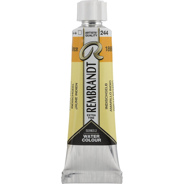 photo-Peinture aquarelle - Extra-fine - Jaune indien - 244 - Rembrandt - Tube 10ml