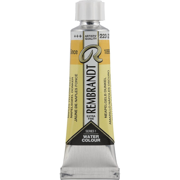 photo-Peinture aquarelle - Extra-fine - Jaune Naples foncé - 223 - Rembrandt - Tube 10ml