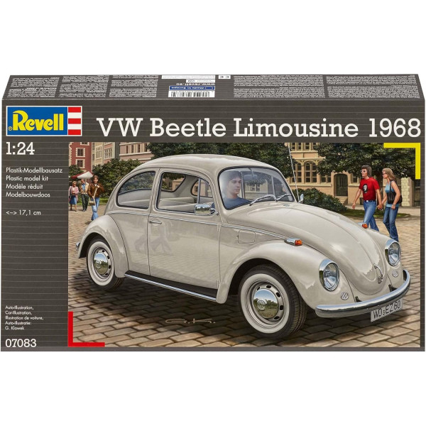 Maquette voiture - VW Beetle Limousine 1968 - Échelle 1:24 - 125 pièces - Revell