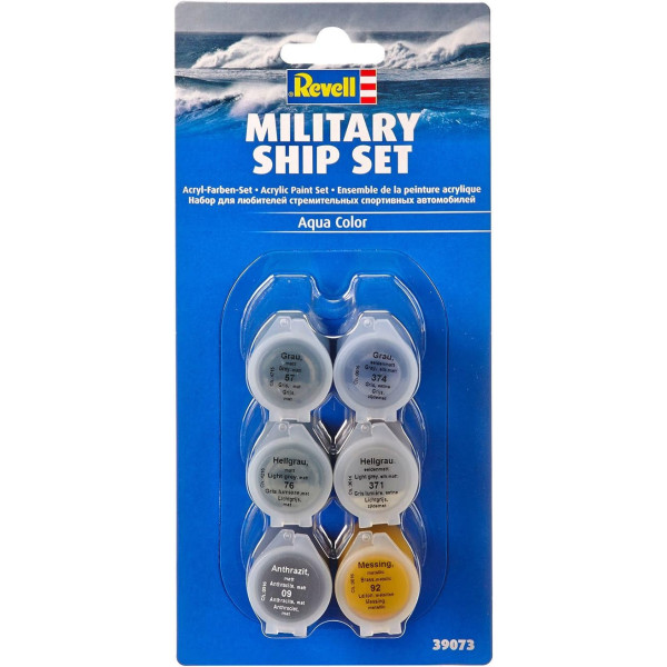 photo-Peintures pour maquette - Navires militaires - 6 couleurs - Godet 5ml - Revell