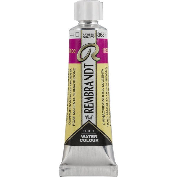 photo-Peinture aquarelle - Extra-fine - Rose magenta quinacridone - 368 - Rembrandt - Tube 10ml