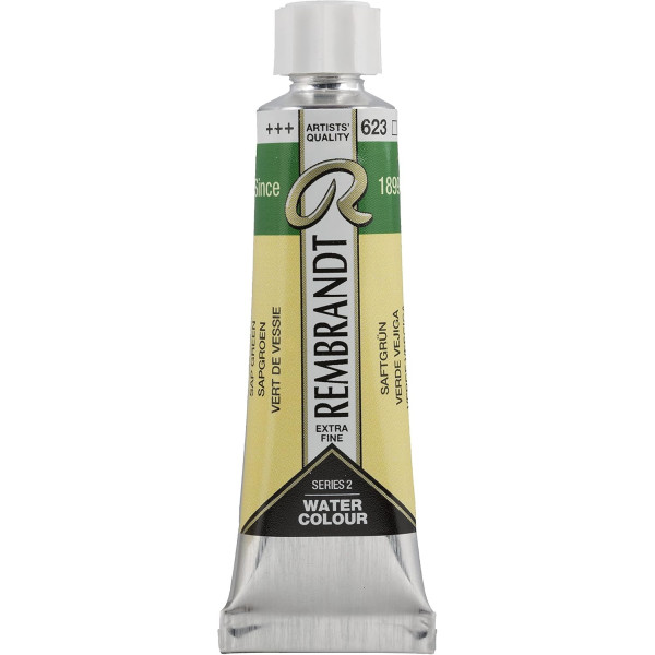 photo-Peinture aquarelle - Extra-fine - Vert de vessie - 623 - Rembrandt - Tube 10ml