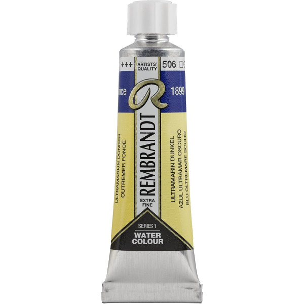 photo-Peinture aquarelle - Extra-fine - Outremer foncé - 506 - Rembrandt - Tube 10ml