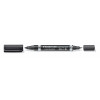 Lot de 3 feutres - Noir - Pointe moyenne fine et large - Staedtler