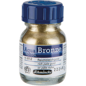 photo-Pigment - Or pâle riche - Schmincke Aqua Bronze - Pour aquarelle et gouache - 20ml