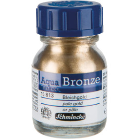 photo-Pigment - Or pâle - Schmincke Aqua Bronze - Pour aquarelle et gouache - 20ml