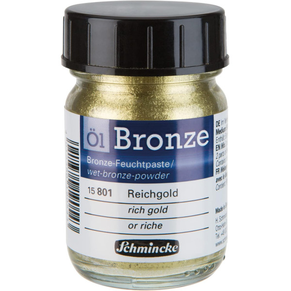 photo-Pigment - Or pâle - Schmincke Aqua Bronze - Pour aquarelle et gouache - 160g