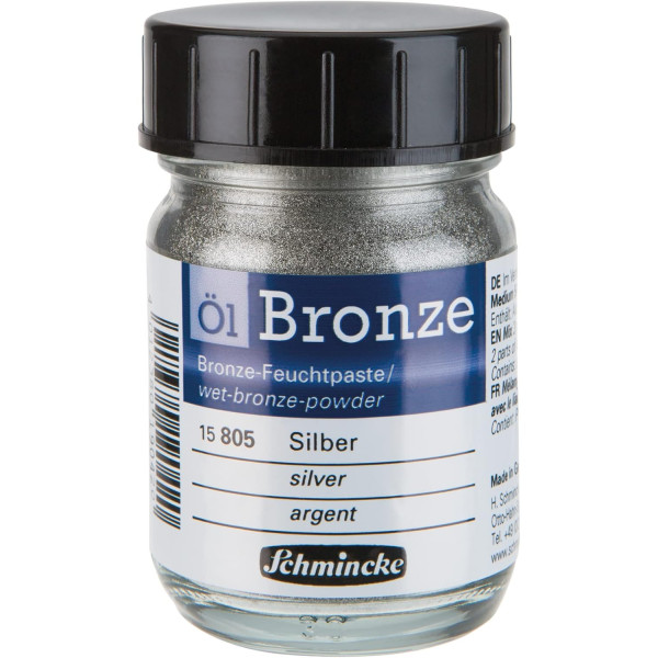 photo-Pigment - Argent - Schmincke Aqua Bronze - Pour aquarelle et gouache - 36g