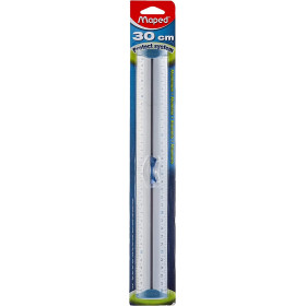 photo-Triple décimètre - Règle - 30 cm - Aluminium - Maped