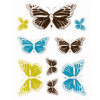 photo-Stickers - Muraux - Autocollants - Repositionnables - Motifs papillons colorés - Décoration