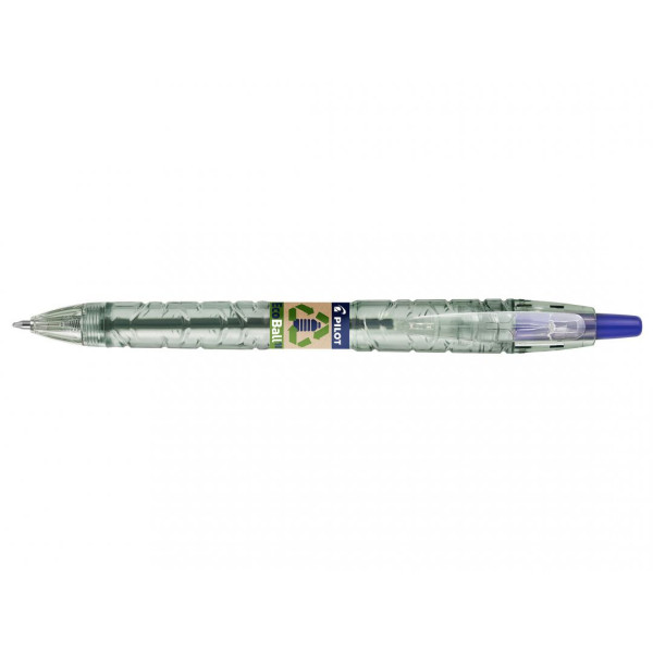photo-Stylo bille - Rétractable - Bleu - Plastique recyclé - B2P Ecoball - Begreen - Pilot