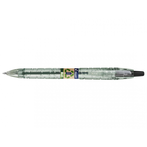 photo-Stylo bille - Rétractable - Noir - Plastique recyclé - B2P Ecoball - Begreen - Pilot
