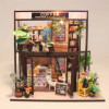 Maquette à construire - Maison miniature - Coffee shop - 18x20x19,7cm - 232 pièces