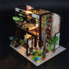 Maquette à construire - Maison miniature - Coffee shop - 18x20x19,7cm - 232 pièces