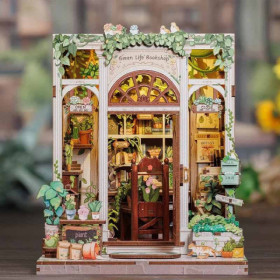 Book Nook - Maquette à construire - Serre-livre - Librairie La Vie Verte - 196 pièces