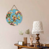 Diamond painting - Support disque en bois - Modèle oiseau sur branche - 30cm diamètre - Figured'Art