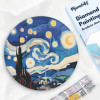 Diamond painting - Support disque en bois - Modèle nuit étoilée - 30cm diamètre - Figured'Art