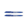 2 stylos FriXion Ball pointe moyenne 0.7mm bleu Pilot + stickers