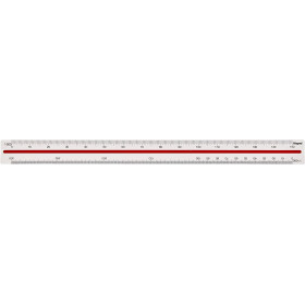 Règle triangulaire - Kutch - Echelles de réduction 1:500 1:1000 1:1250 1:1500 1:2000 1:2500 - Maped