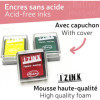 Mini encreurs - 10 couleurs assorties - Idéal bullet journal et loisirs créatifs - Aladine