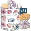 photo-Tampons - Thème fleurs - Mousse et caoutchouc - 31 modèles - Loisirs créatifs - Aladine
