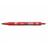 photo-Marqueur permanent Twin Marker Begreen double pointe Extra Fine Rouge Pilot