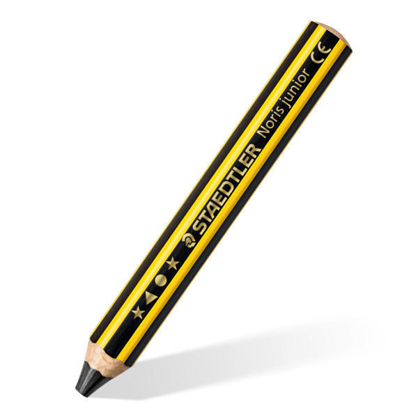 photo-Gros crayon graphite - Pour enfant - Mine 2B - Staedtler - Noris Junior 141
