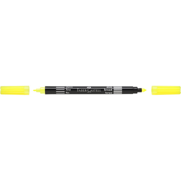 10 feutres de coloriage - Double pointe - Fine et moyenne - Faber-Castell