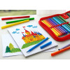 24 feutres de coloriage - Pointe moyenne - Encre lavable - Faber-Castell