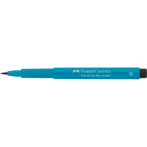 photo-Feutre à dessin - Pointe pinceau - Turquoise Cobalt - Pitt Artist - Faber-Castell