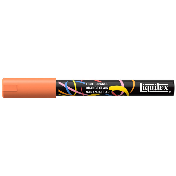 photo-Marqueur - Peinture acrylique - Orange clair - Pointe ronde 2mm - Toutes surfaces - Liquitex