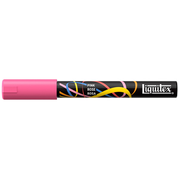 photo-Marqueur - Peinture acrylique - Rose - Pointe ronde 2mm - Toutes surfaces - Liquitex