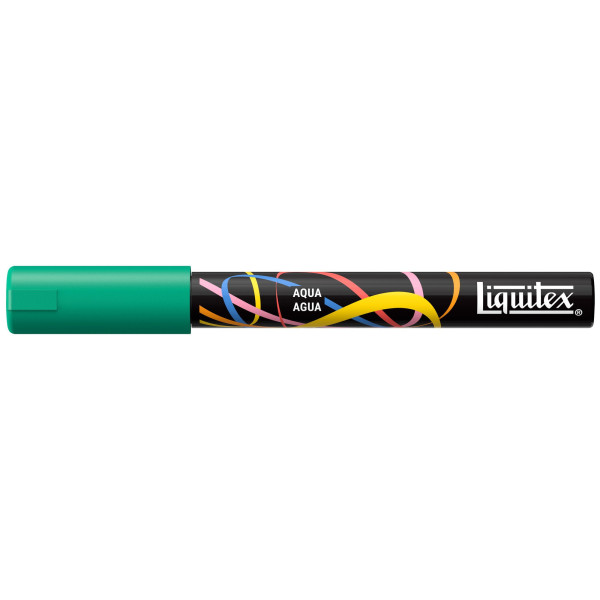 photo-Marqueur - Peinture acrylique - Vert aqua - Pointe ronde 2mm - Toutes surfaces - Liquitex