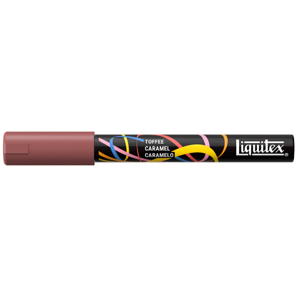 photo-Marqueur - Peinture acrylique - Caramel - Pointe ronde 2mm - Toutes surfaces - Liquitex