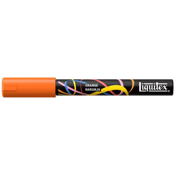 photo-Marqueur - Peinture acrylique - Orange - Pointe ronde 2mm - Toutes surfaces - Liquitex