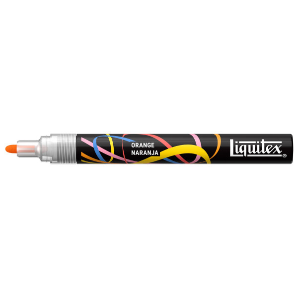 Marqueur - Peinture acrylique - Orange - Pointe ronde 2mm - Toutes surfaces - Liquitex