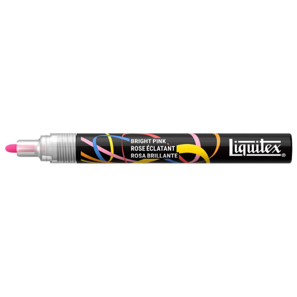 Marqueur - Peinture acrylique - Rose éclatant - Pointe ronde 2mm - Toutes surfaces - Liquitex