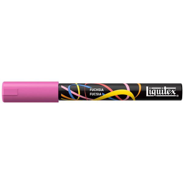 photo-Marqueur - Peinture acrylique - Fuchsia - Pointe ronde 2mm - Toutes surfaces - Liquitex