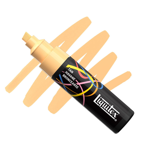 Marqueur - Peinture acrylique - Havane - Pointe biseautée 8mm - Toutes surfaces - Liquitex