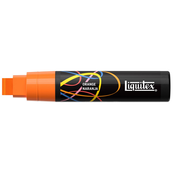 Marqueur - Peinture acrylique - Orange - Pointe biseautée 15mm - Toutes surfaces - Liquitex